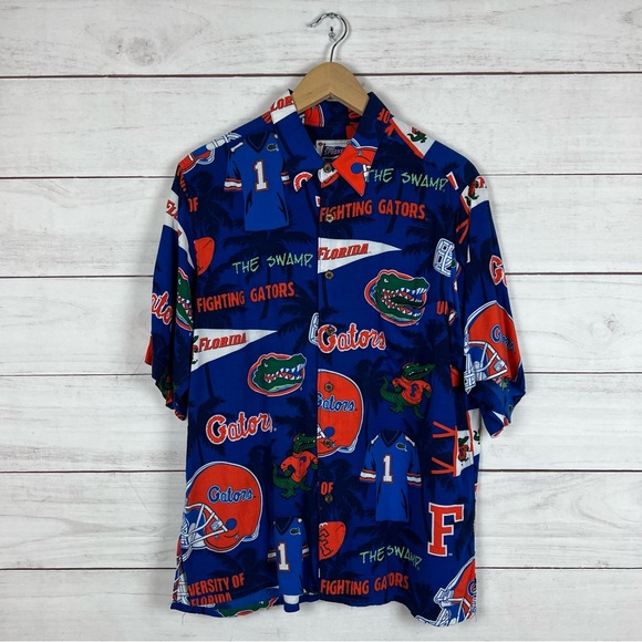 Florida Gators x Reyn Spooner Hawaiian Button Shirt Medium